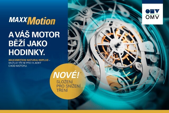 Nové složení OMV MaxxMotion Natural 100Plus snižuje tření v motoru