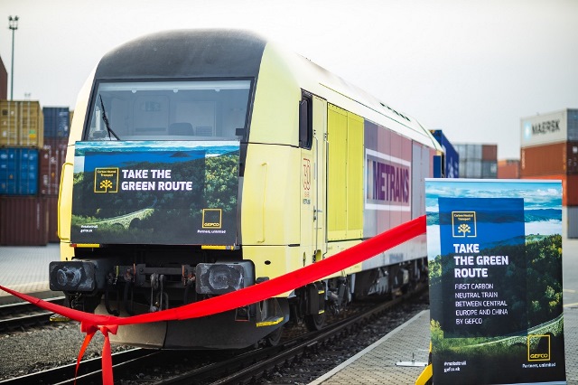 GEFCO vypravilo první uhlíkově neutrální ucelený vlak po Hedvábné stezce