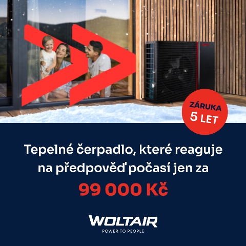 Woltair spustil akční ceny, chytré tepelné čerpadlo stojí nově 99 000 korun