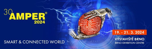Jubilejní 30. ročník mezinárodního elektrotechnického veletrhu AMPER 2024 s podtitulem SMART AND CONNECTED WORLD je připraven