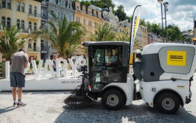 Kärcher na KVIFF zajistil čistotu moderními zametacími stroji  i autonomními vysavači na červeném koberci