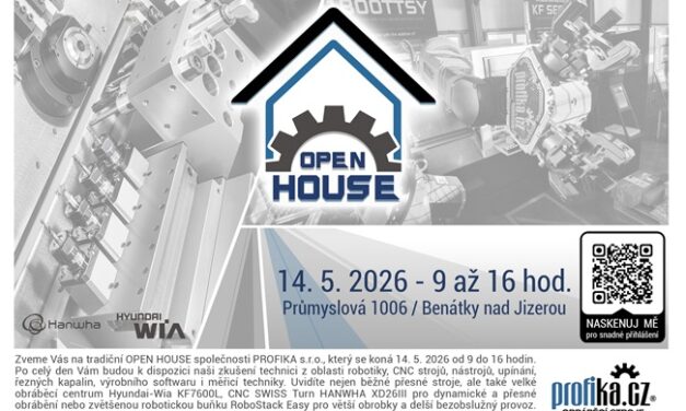 Profika zve na Open House, představí i větší verzi robotické buňky